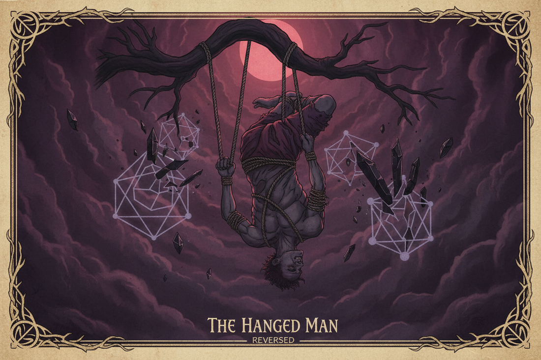The Hanged Man Reversed: Shadow Side & Blocked Intuition - Nicole's ritual universe