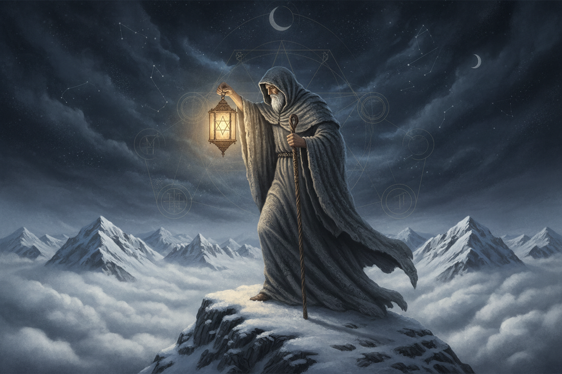 The Hermit Tarot Card: Solitude, Wisdom & Inner Light