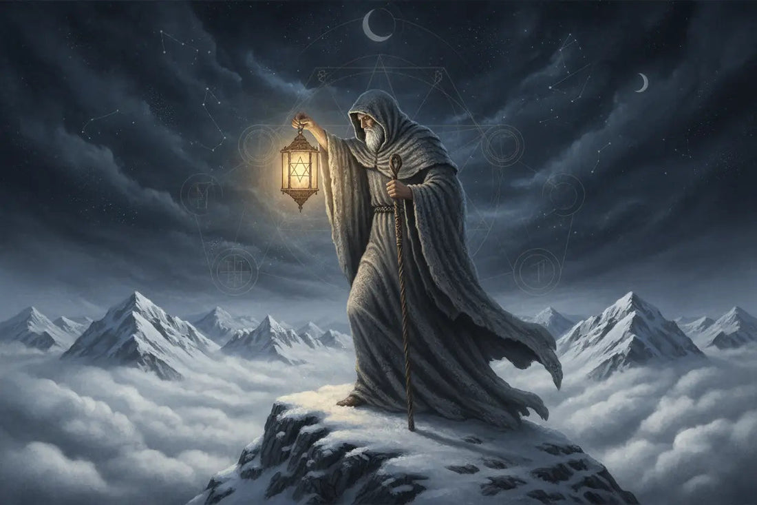 The Hermit Tarot Card: Solitude, Wisdom & Inner Light - Nicole's ritual universe