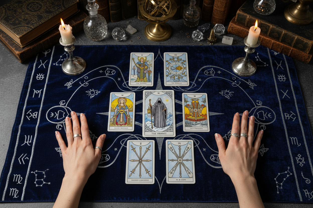 The Hermit Tarot Spread: Custom 7-Card Layout for Inner Wisdom | Step ...