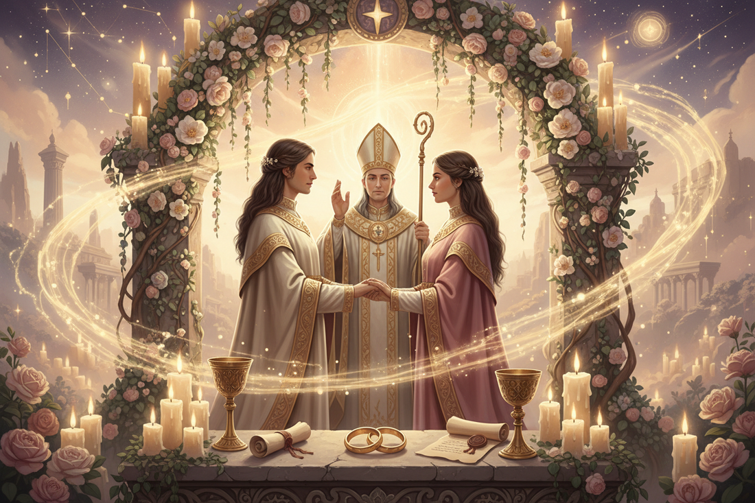 The Hierophant in Love: Commitment, Marriage & Contracts