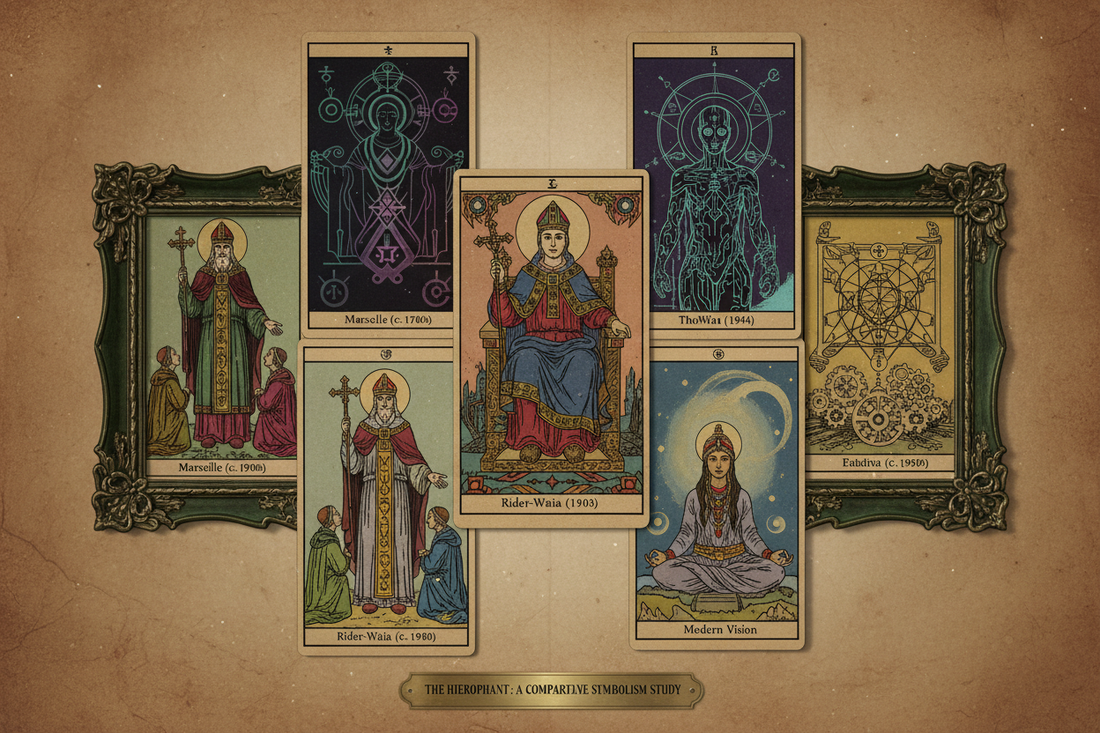 The Hierophant Tarot Art History: Symbolism Across Decks