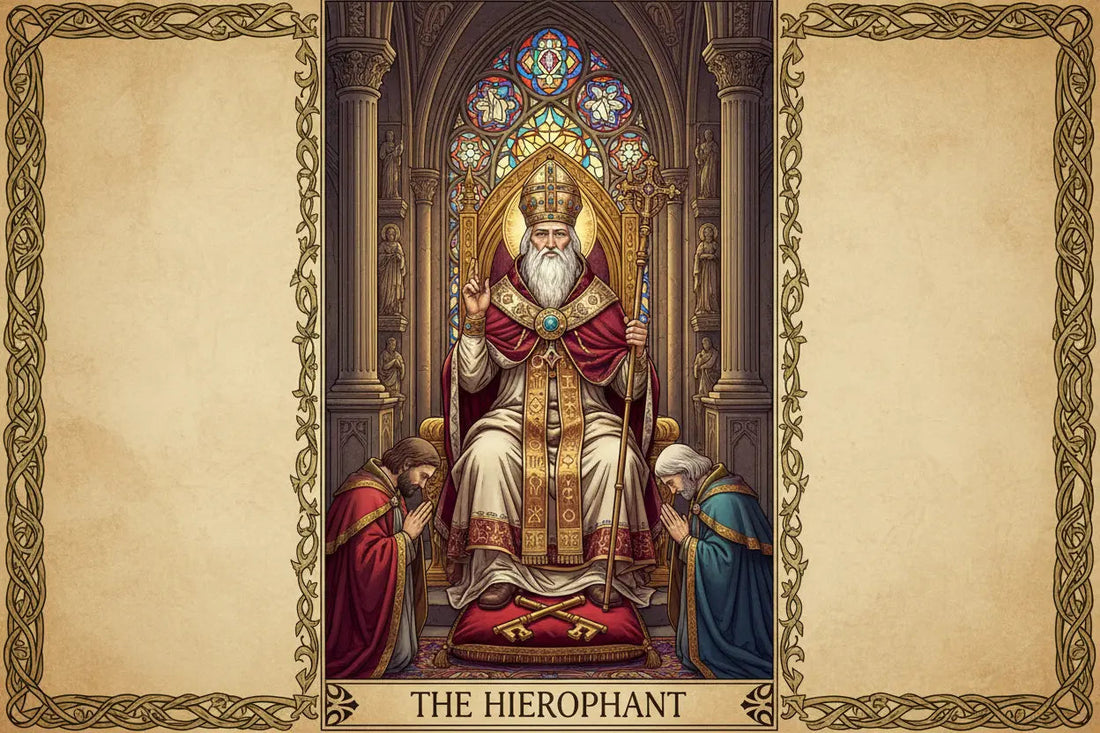 The Hierophant Tarot Card: Tradition, Teaching & Conformity - Nicole's ritual universe