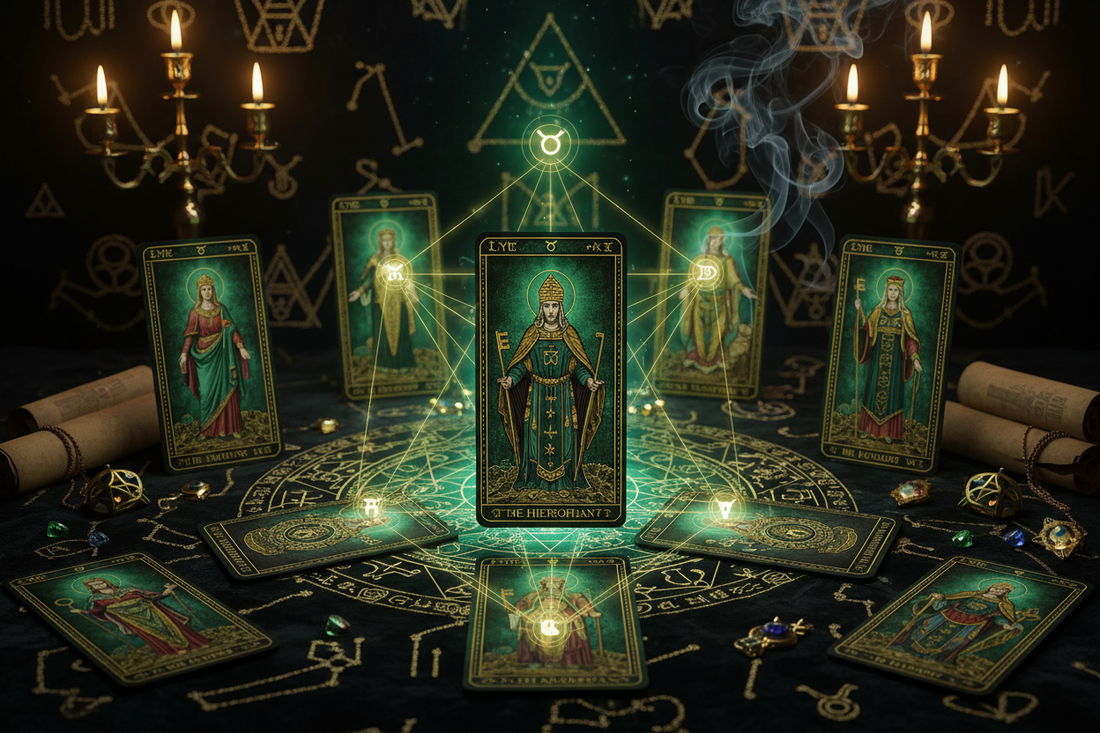 The Hierophant + Other Cards: 78 Combination Meanings - Nicole's ritual universe