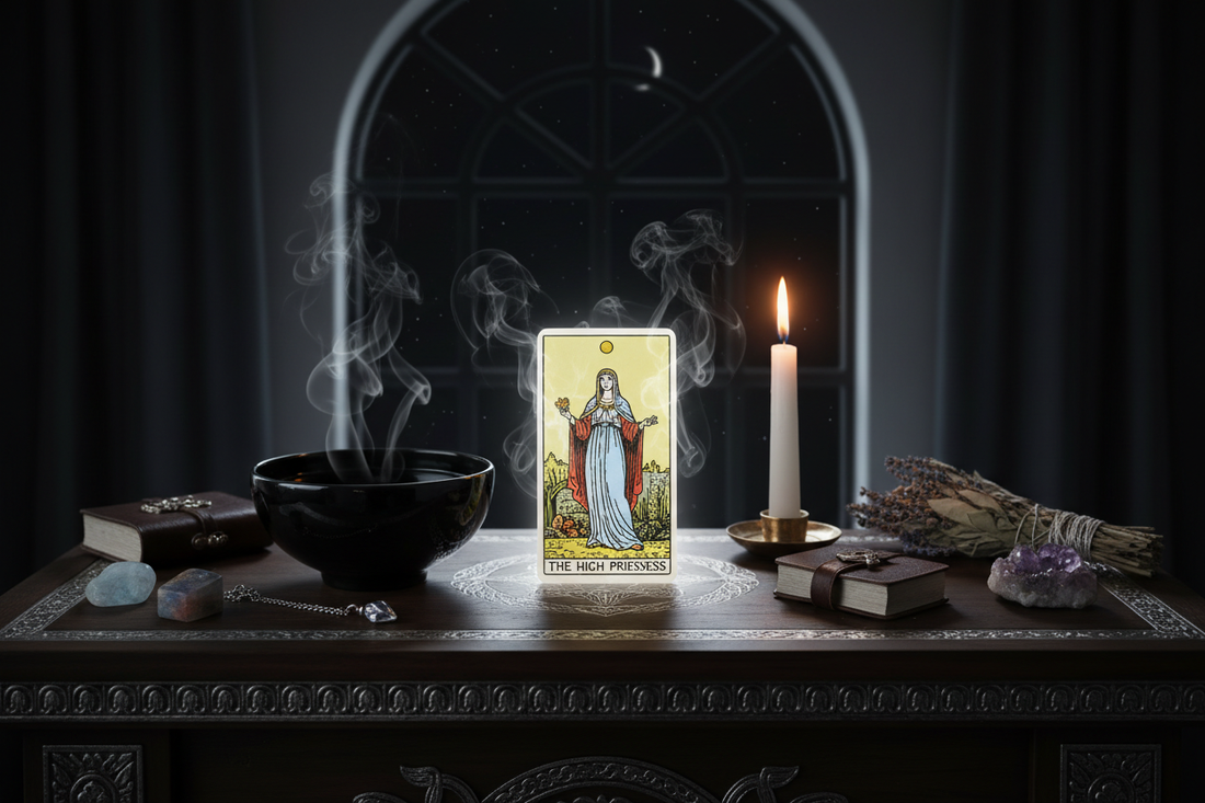 The High Priestess Tarot Ritual: New Moon Intuition - Nicole's ritual universe