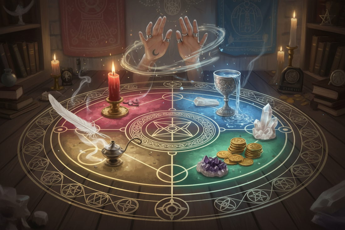 The Magician Tarot Ritual: A 4-Element Altar Practice for Manifestation ...