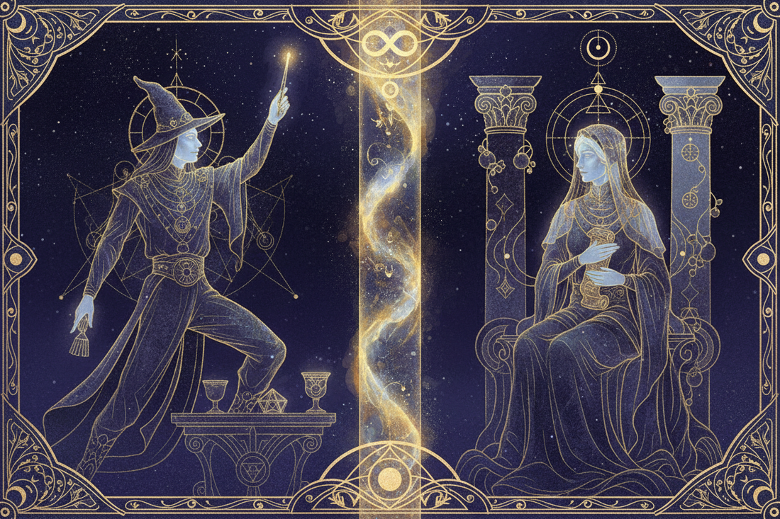 The Magician + The High Priestess: The Sacred Union Reading