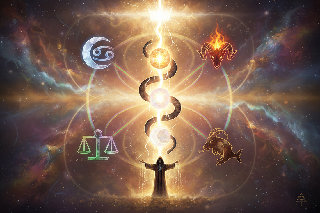 The Middle Pillar and Cardinal Signs