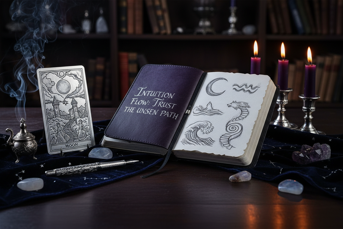 The Moon Tarot Journal Prompts: 30 Days of Reflection