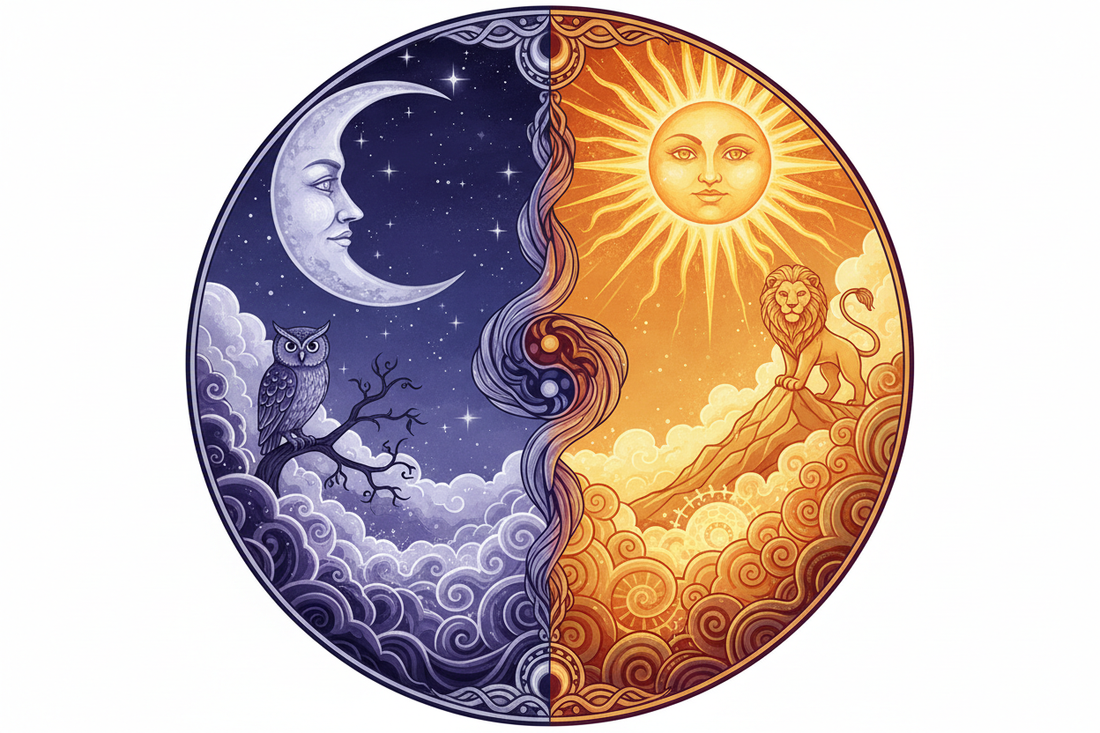 The Moon vs The Sun Tarot: Opposite Energies - Nicole's ritual universe