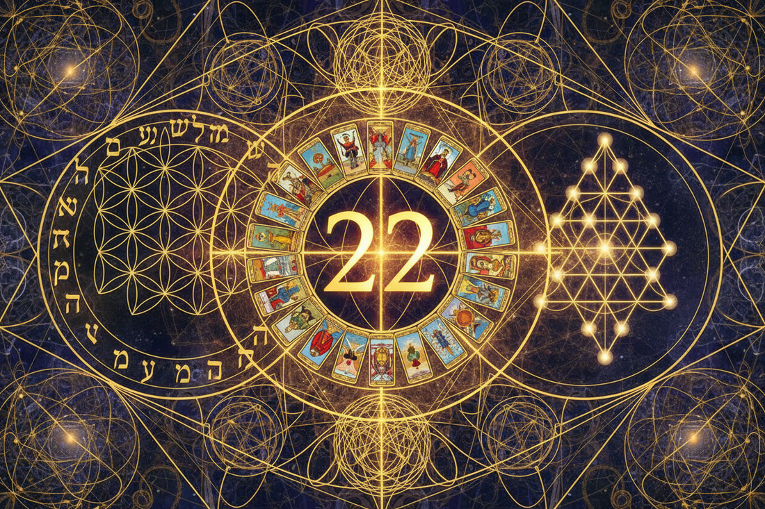 The Number 22: Tarot, Hebrew Letters, and the Mathematics of Spiritual Architecture - Nicole's ritual universe