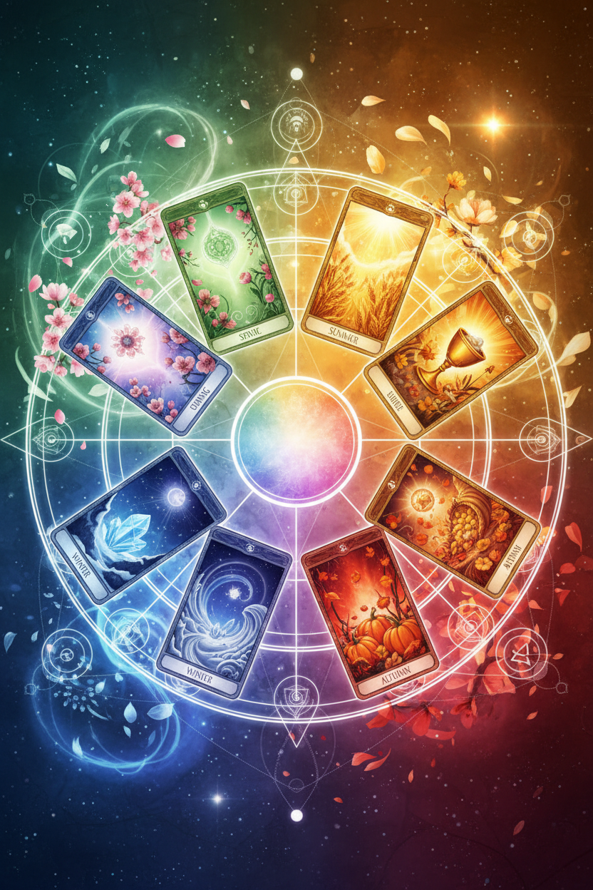 The Seasonal Joy Spread: Celebrating the Wheel of the Year Nicole's ritual universe