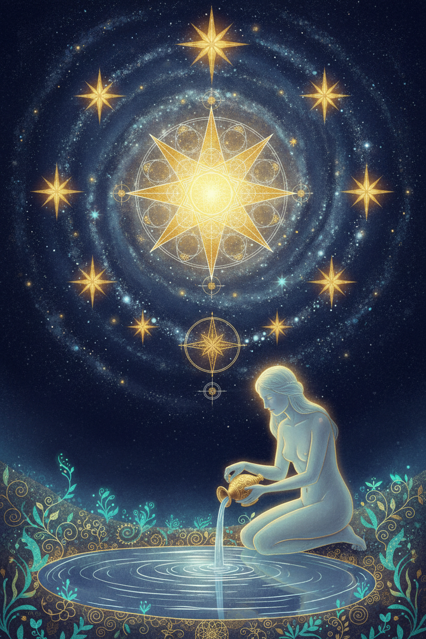 The Star (Light Path): Tarot Card Meaning, Ritual & Meditation Nicole's ritual universe