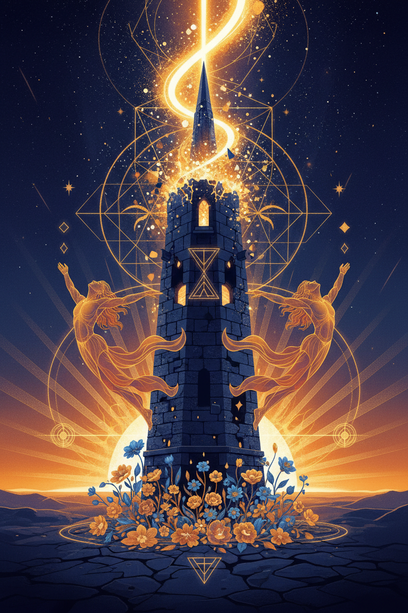 The Tower (Light Path): Tarot Card Meaning, Ritual & Meditation Nicole's ritual universe