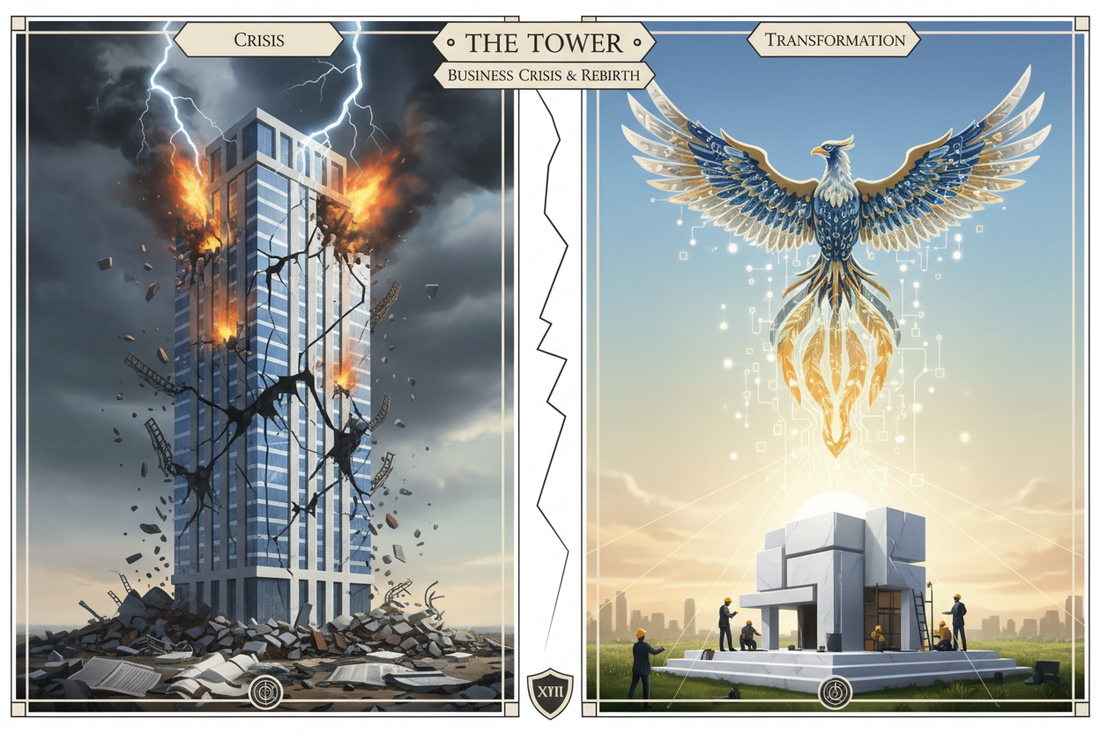The Tower Moment: Navigating Business Crisis with Tarot Moment - Nicole's ritual universe