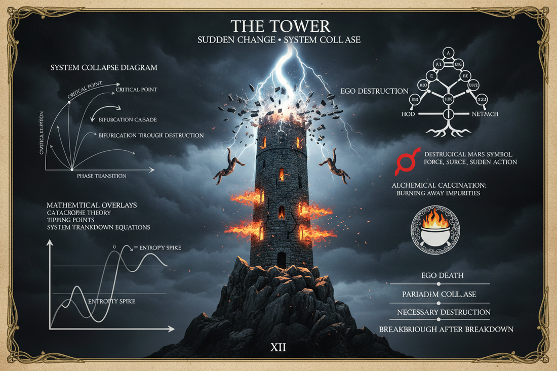 The Tower (XVI): Sudden Change & System Collapse