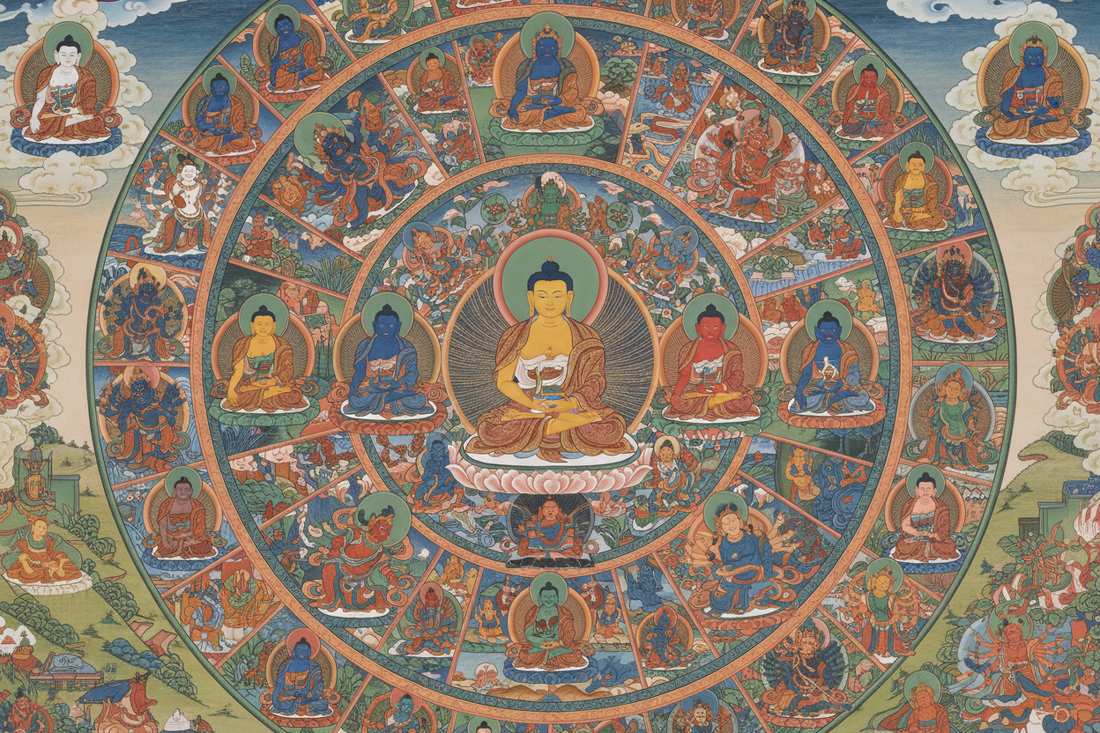 The Vajrayana Pantheon: Five Dhyani Buddhas, Bodhisattvas & Deities