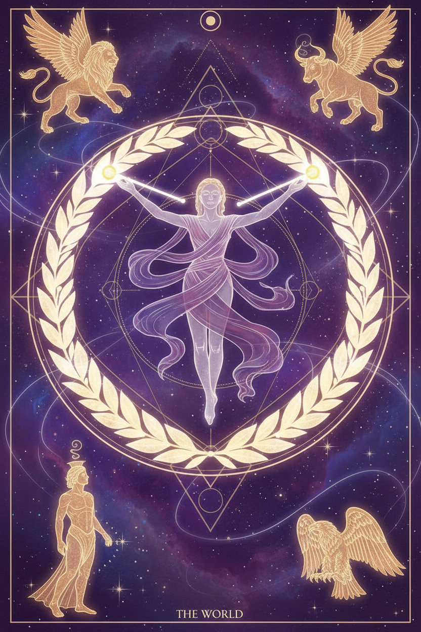The World (Light Path): Tarot Card Meaning, Ritual & Meditation Nicole's ritual universe