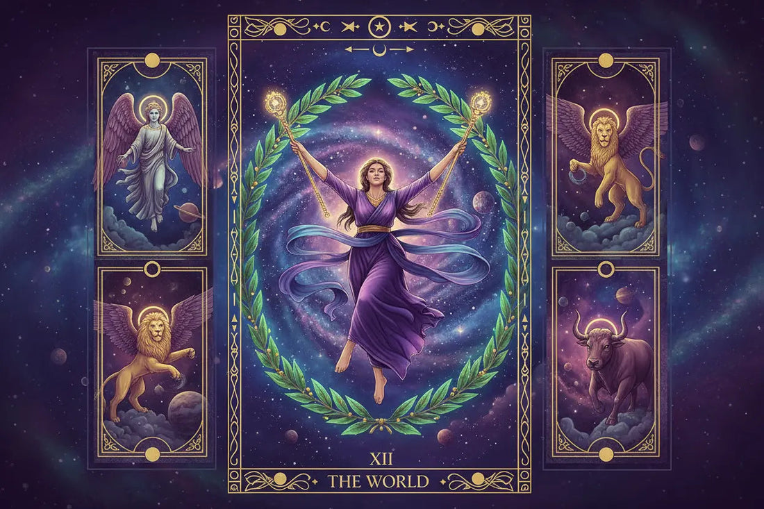 The World Tarot Card: Completion, Integration & Achievement - Nicole's ritual universe