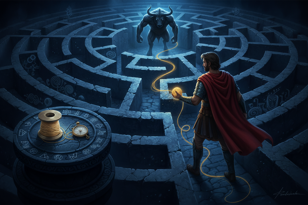 Labyrinth Ritual Theseus & the Labyrinth: Navigating Your Inner Maze | Shadow Work ...