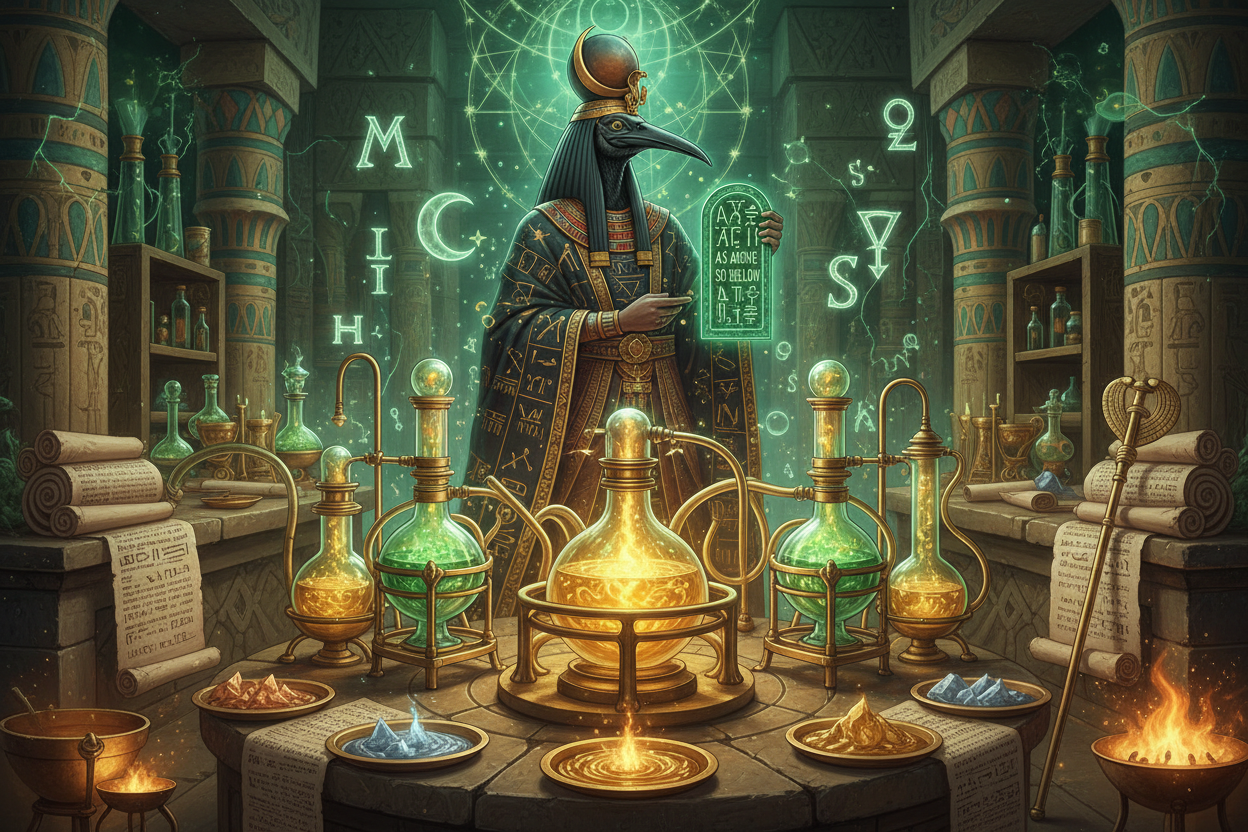 Thoth Alchemy: Egyptian Hermetics & The Great Work | Hermes ...
