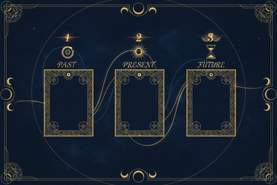 Three Card Spread: Past-Present-Future Mastery