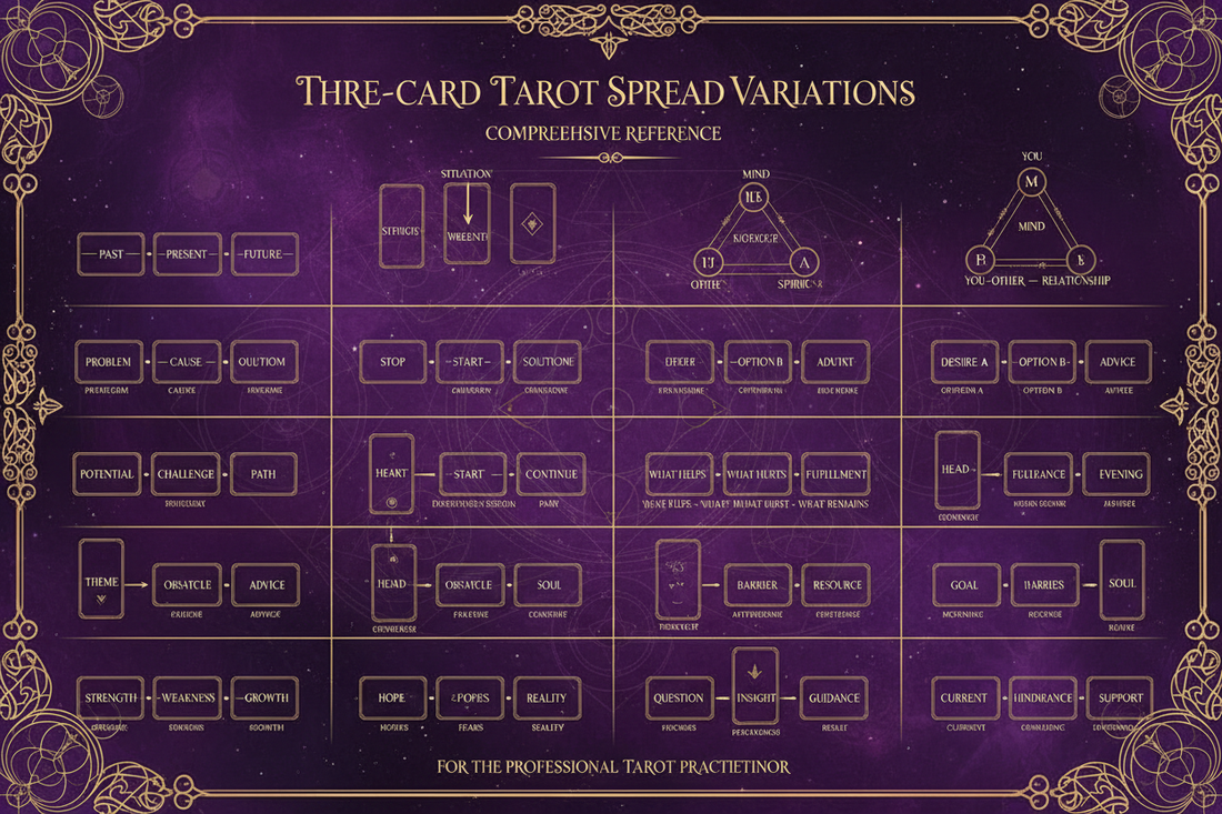 Three Card Spread: 20+ Different Layouts - Nicole's ritual universe