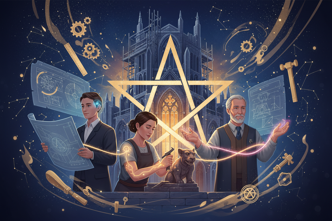 Three of Pentacles — Collaboration Psychology and Skill Integration - Nicole's ritual universe