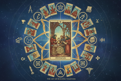 Three of Pentacles Combinations: With Major & Minor Arcana