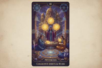 Three of Pentacles Spiritual Meaning: Sacred Collaboration & Building Together