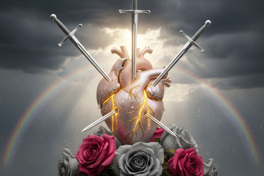 Three of Swords Reversed: Healing, Forgiveness & Recovery from Heartbreak - Nicole's ritual universe