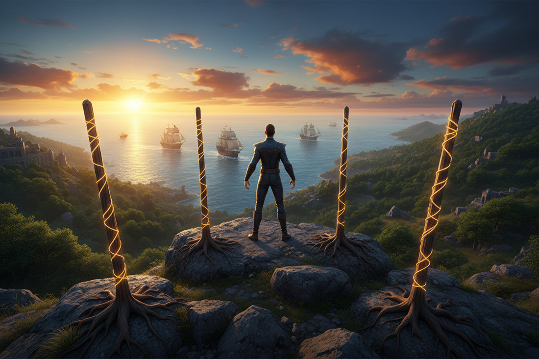 Three of Wands Tarot Card: Complete Guide to Meaning & Symbolism