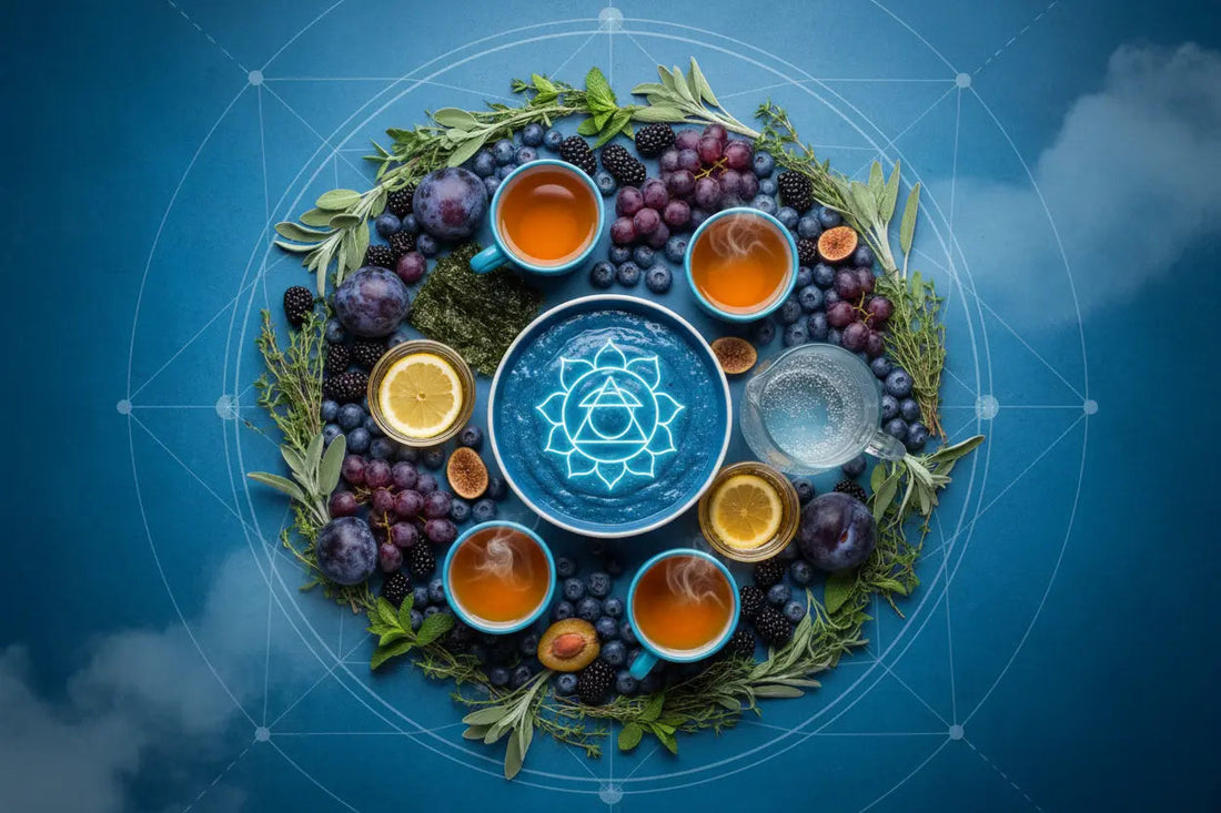Throat Chakra Foods: Blue Foods for Expression - Nicole's ritual universe