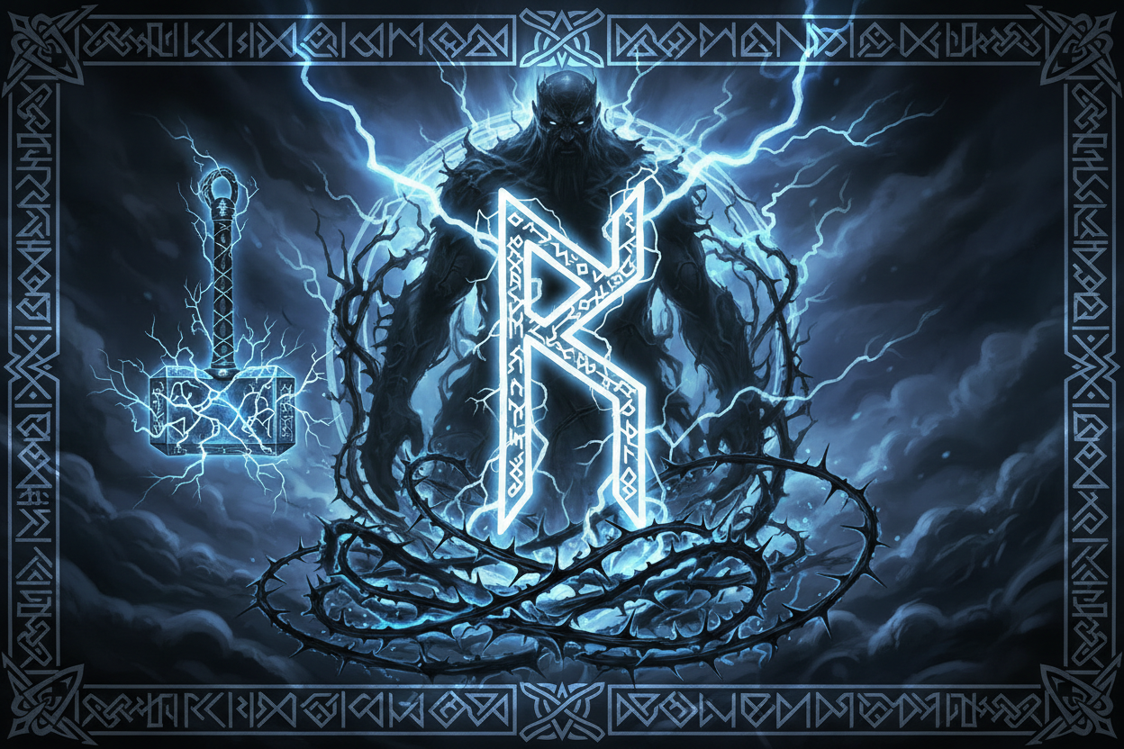 Thorass Runes Thurisaz Rune: Complete Guide to Meaning & Magic | Elder Futhark ...
