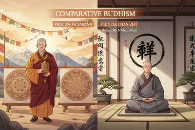 Tibetan vs Chinese Buddhism: Vajrayana vs Chan/Zen