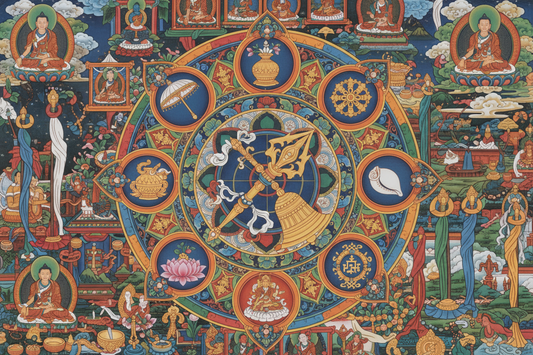 Tibetan Sacred Symbols: Vajra, Dorje, Mandala & Eight Auspicious Signs