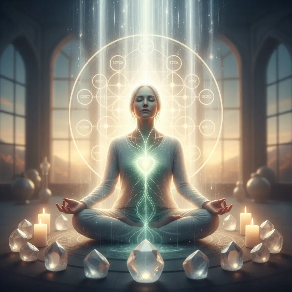 Tiferet to Kether Crown meditation scene