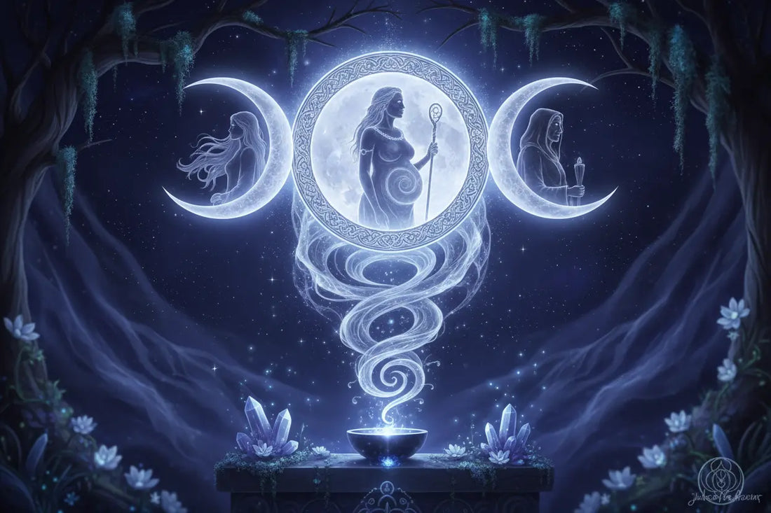 Triple Moon Symbol: Complete Guide to the Goddess & Lunar Phases Nicole's ritual universe