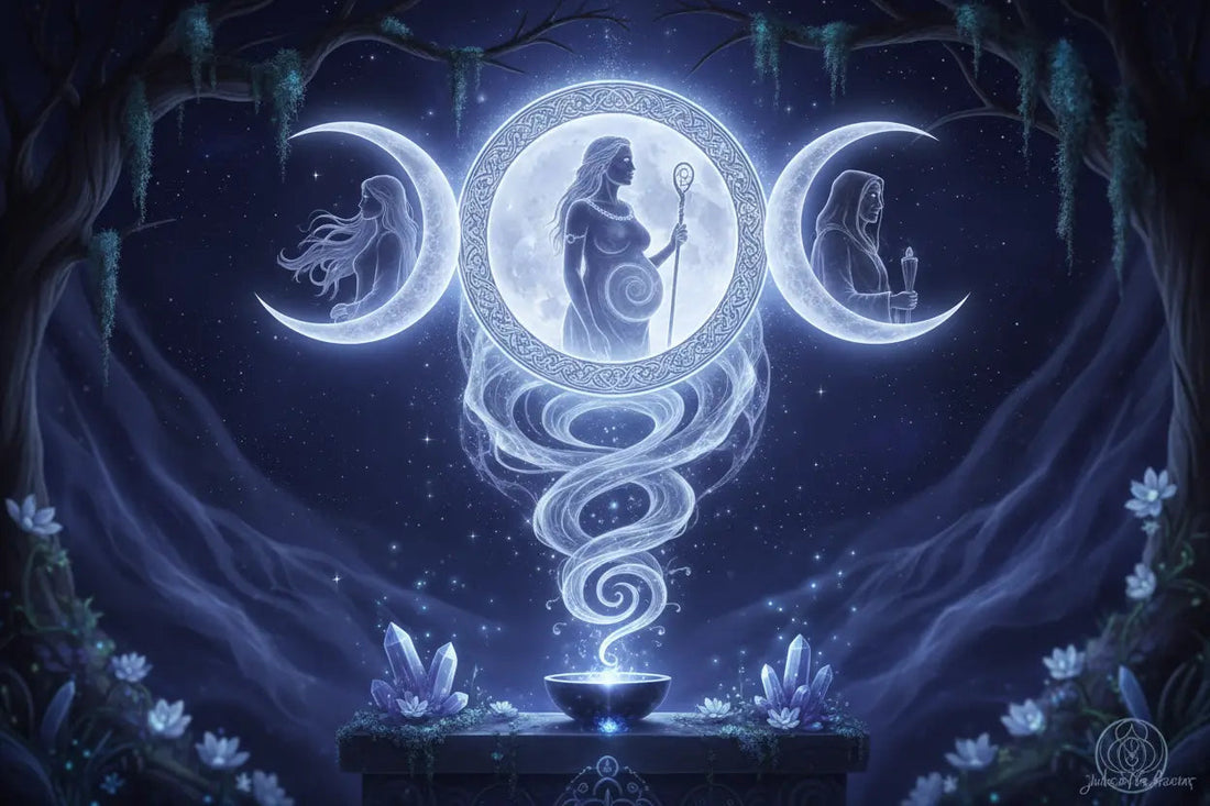 Triple Moon Symbol: Complete Guide to the Goddess & Lunar Phases Nicole's ritual universe