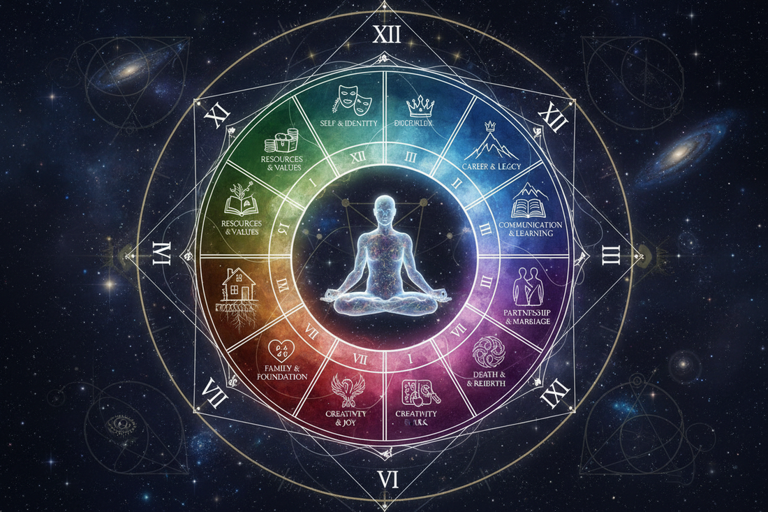 The Twelve Houses as the Twelve Dimensions of Human Experience - Nicole's ritual universe