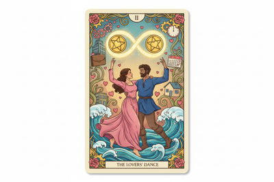 Two of Pentacles in Love Readings: Balancing Romance & Life