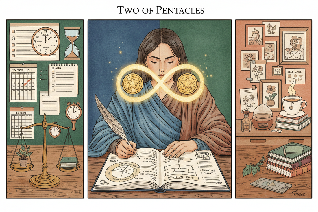 Two of Pentacles Journal Prompts: 15 Questions for Self-Discovery