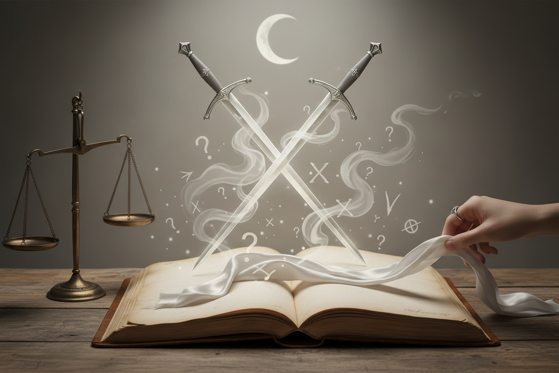 Two of Swords Journal Prompts: 15 Questions for Breaking Stalemate - Nicole's ritual universe