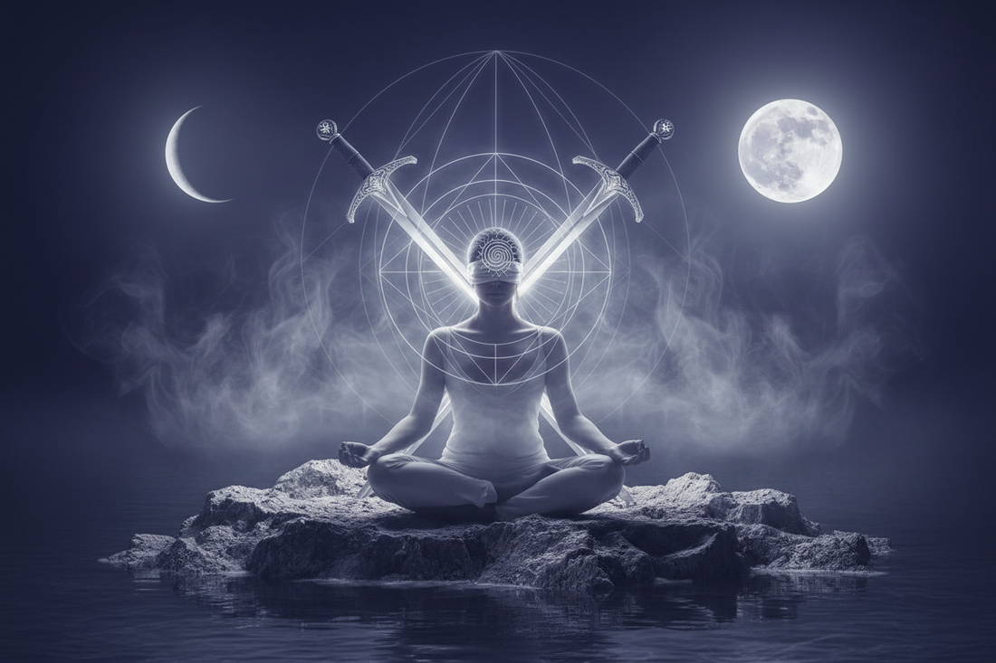 Two of Swords Spiritual Meaning: Inner Conflict & Spiritual Avoidance - Nicole's ritual universe