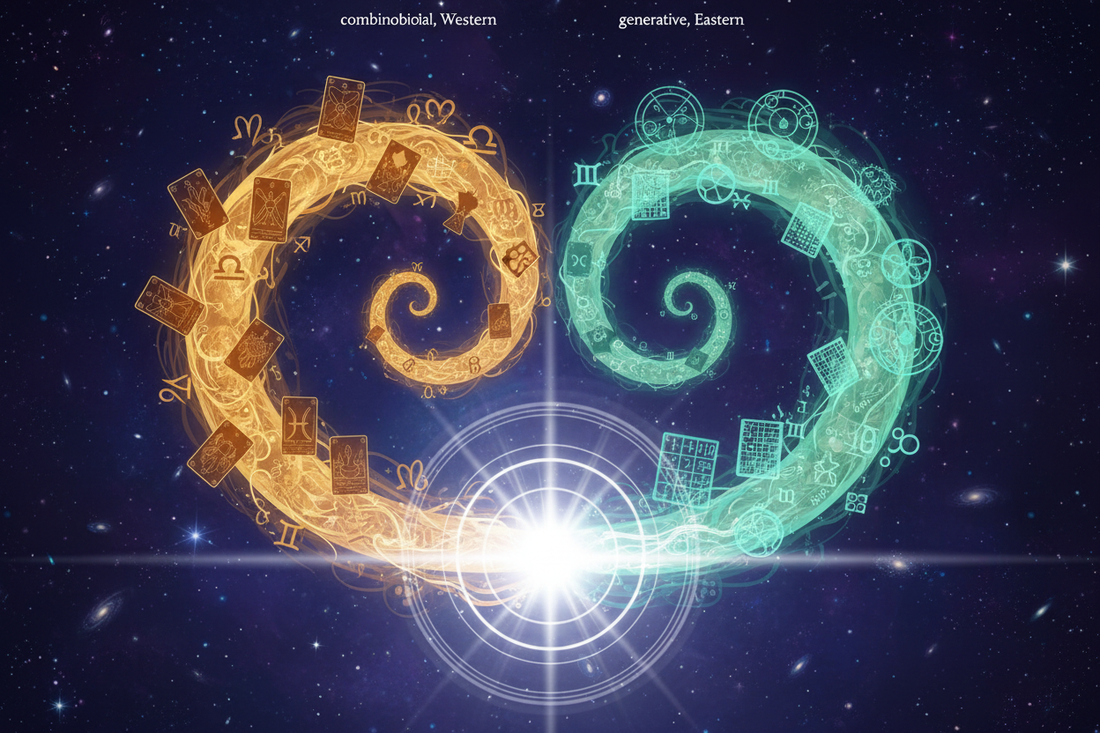 Why Both Work: The Mathematical Convergence of Combinatorial and Generative Mysticism