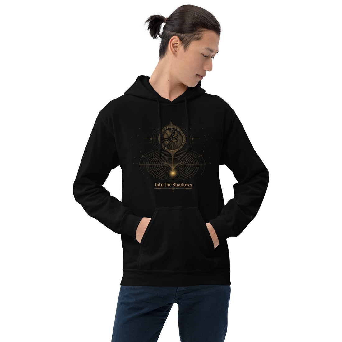 The Shadow Worker Unisex Hoodie Black Front