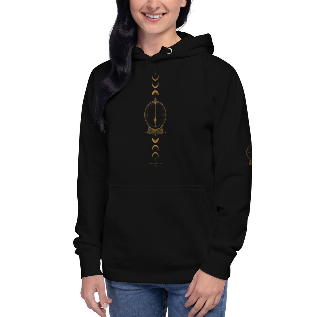The Veil is Thin Unisex Hoodie Black Front