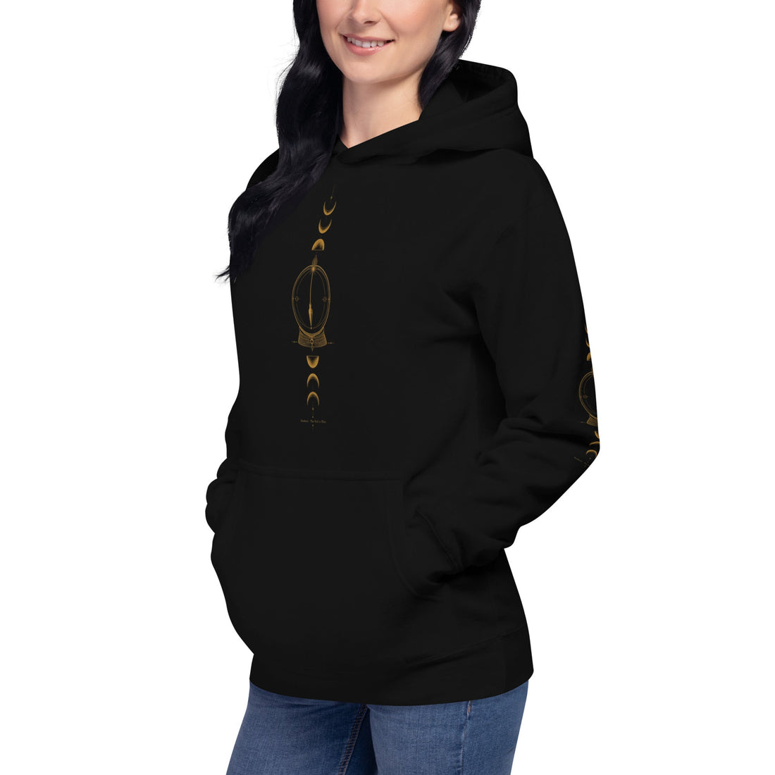The Veil is Thin Unisex Hoodie Black Left Front