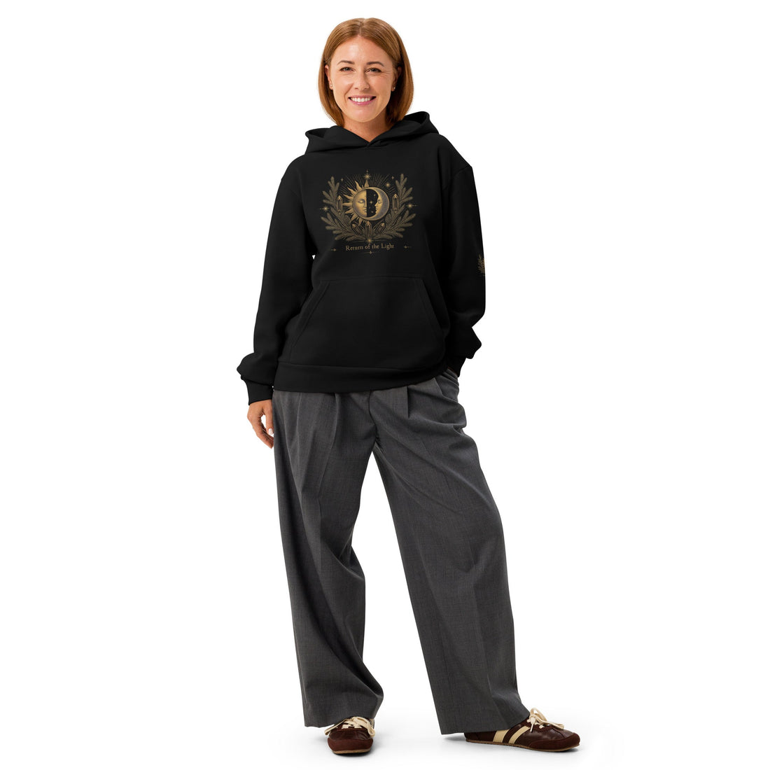 Return of the Light Urban Hoodie Black Front