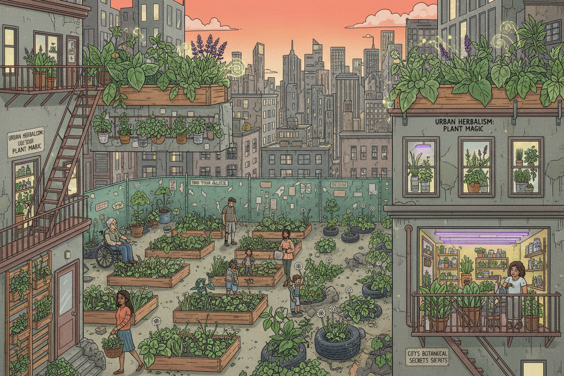 Urban Herbalism: Plant Magic in Cities and Small Spaces - Thriving Green Practice in Concrete Jungles - Nicole's ritual universe